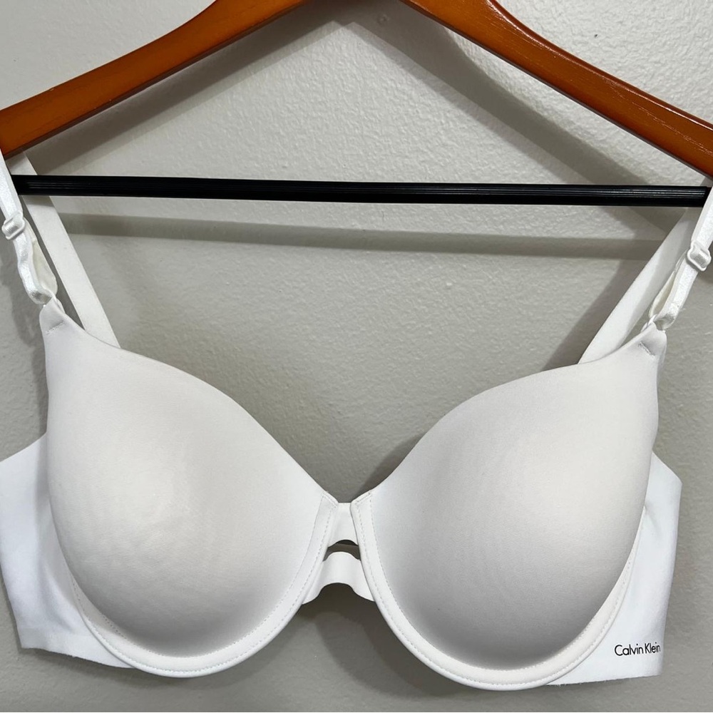 Calvin Klein White Padded T-Shirt Bra